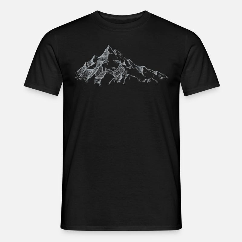 Berge - Männer T-Shirt - Schwarz