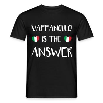 Italie drôle dicton italien comme cadeau - T-shirt homme - noir - Devant - AI Model Male 178 light (178cm)