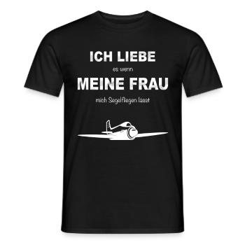 Segelflieger Segelflugzeug Pilot Gleitflugzeug - Männer T-Shirt - Schwarz - Vorne - AI Model Male 178 light (178cm)