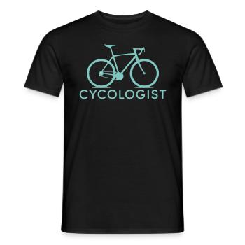 Cycologist Bike Cycling Bicycle Gift Cyclist Bikin - Men's T-Shirt - black - Front - AI Model Male 178 light (178cm)