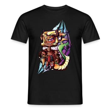 Monster girl série - chimére - T-shirt homme - noir - Devant - AI Model Male 178 light (178cm)