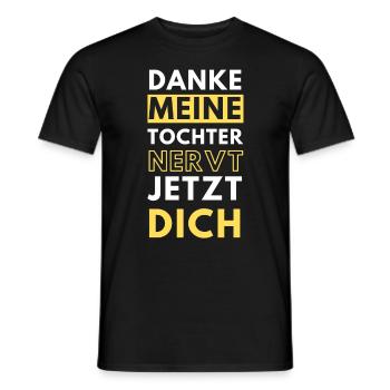Schwiegersohn witziger Spruch - Männer T-Shirt - Schwarz - Vorne - AI Model Male 178 light (178cm)