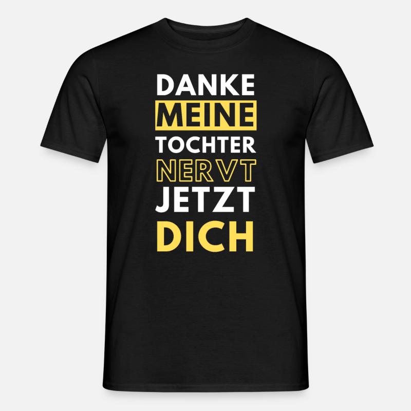 Schwiegersohn witziger Spruch - Männer T-Shirt - Schwarz