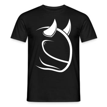 Biker Devil - Männer T-Shirt - Schwarz - Vorne - AI Model Male 178 light (178cm)
