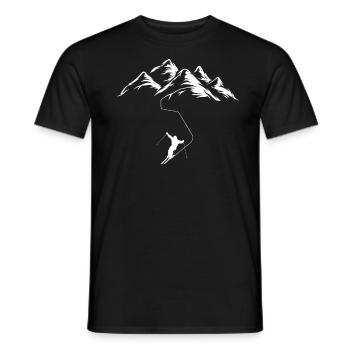 Apres Ski ski descente Piste de ski Hang Vacances de ski - T-shirt homme - noir - Devant - AI Model Male 178 light (178cm)