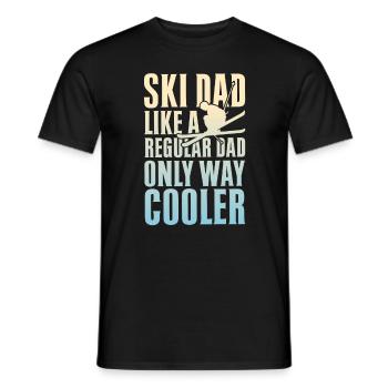 Ski Dad Like A Regular Dad Only Way Cooler - Männer T-Shirt - Schwarz - Vorne - AI Model Male 178 light (178cm)