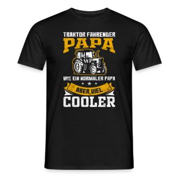 Papa Vater Landwirt Traktor Liebe - Männer T-Shirt - Schwarz - Vorne - AI Model Male 178 light (178cm)