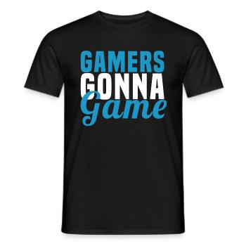 Spieler werden spielen - Männer T-Shirt - Schwarz - Vorne - AI Model Male 178 light (178cm)