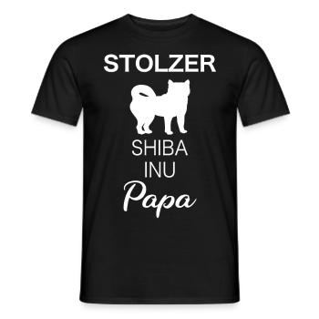Shiba Inu Hund Shiba Inu Besitzer Shiba Inu Papa - Männer T-Shirt - Schwarz - Vorne - AI Model Male 178 light (178cm)