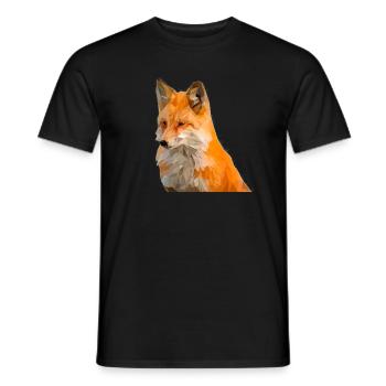 Fox - Men's T-Shirt - black - Front - AI Model Male 178 light (178cm)
