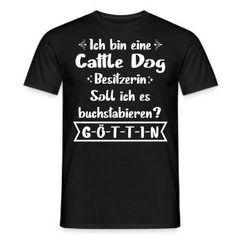 Cattle Dog Shirt - Cattle Dog TShirt - Männer T-Shirt - Schwarz - Vorne - AI Model Male 178 light (178cm)
