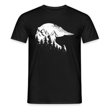 moto life Motocross Helmet - Men's T-Shirt - black - Front - AI Model Male 178 light (178cm)