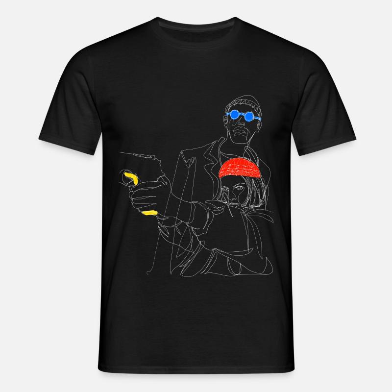 Leon und Mathilda - Männer T-Shirt - Schwarz