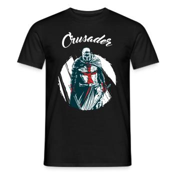 Crusader Temple Templar Mason Gift Noël - T-shirt homme - noir - Devant - AI Model Male 178 light (178cm)