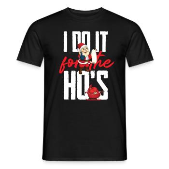 Noël je le fais pour les ho - T-shirt homme - noir - Devant - AI Model Male 178 light (178cm)