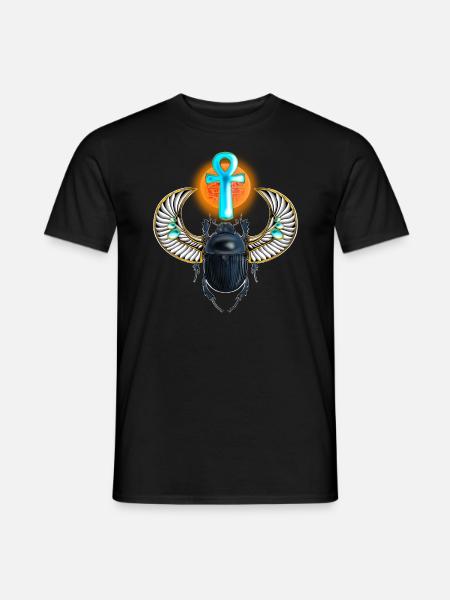 Egyptian scarab scarab - Men's T-Shirt - black