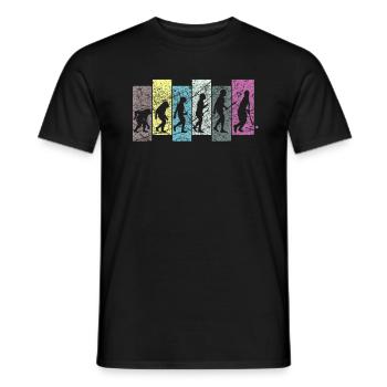 Field Hockey Evolution - Men's T-Shirt - black - Front - AI Model Male 178 light (178cm)