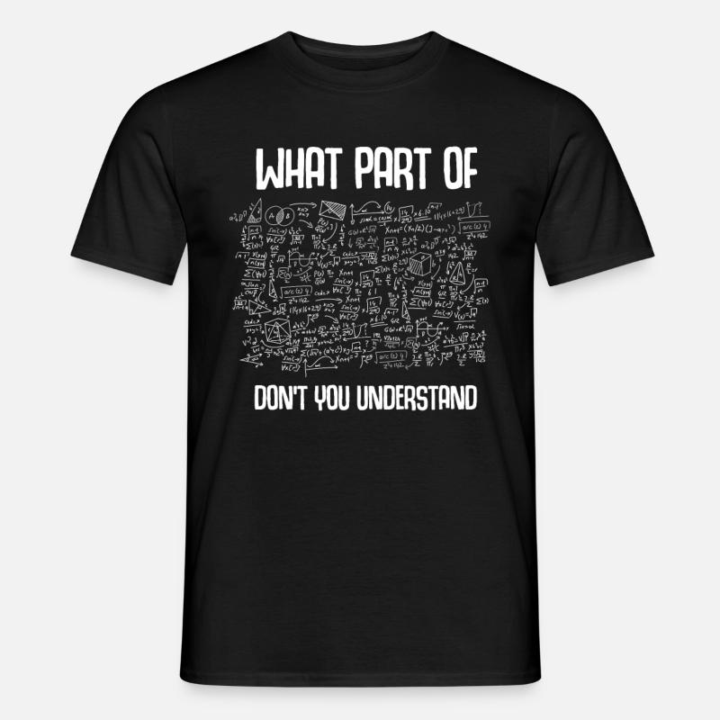 Mathematik Mathematiker Nerd Geschenk - Männer T-Shirt - Schwarz