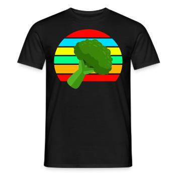 Brocoli - T-shirt homme - noir - Devant - AI Model Male 178 light (178cm)