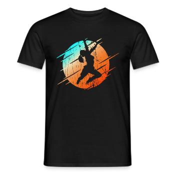 CLIMBING Extremsport Klettern - Männer T-Shirt - Schwarz - Vorne - AI Model Male 178 light (178cm)