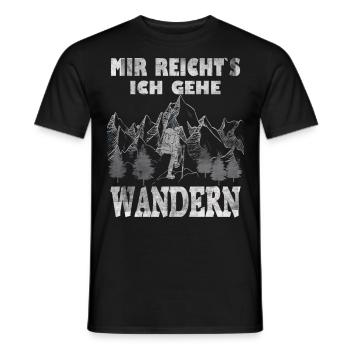 Je vais marcher Montagnes Malédictions Nature - T-shirt homme - noir - Devant - AI Model Male 178 light (178cm)