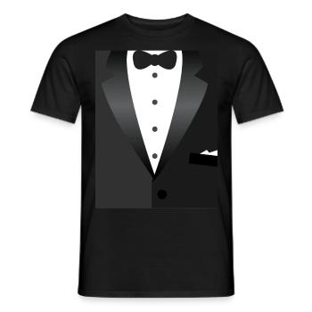 Kostüm und Schmetterling - Männer T-Shirt - Schwarz - Vorne - AI Model Male 178 light (178cm)