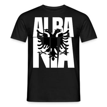 Albania saying Funny Albanian gift - Men's T-Shirt - black - Front - AI Model Male 178 light (178cm)
