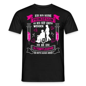 Altenpflegerin Altenpfleger Pfleger Pflegehelfer - Männer T-Shirt - Schwarz - Vorne - AI Model Male 178 light (178cm)