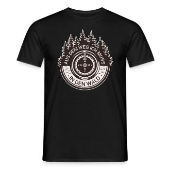 Holzfäller Aus Dem Weg Ich Muss In Den Wald - Männer T-Shirt - Schwarz - Vorne - AI Model Male 178 light (178cm)