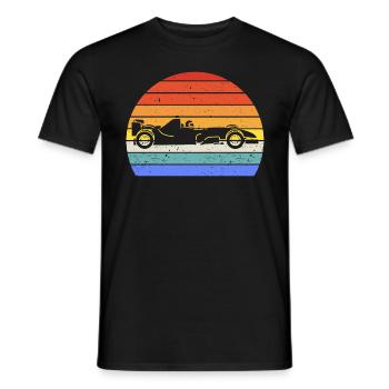 Vintage Retro Formula Car Racing Car V - T-shirt homme - noir - Devant - AI Model Male 178 light (178cm)