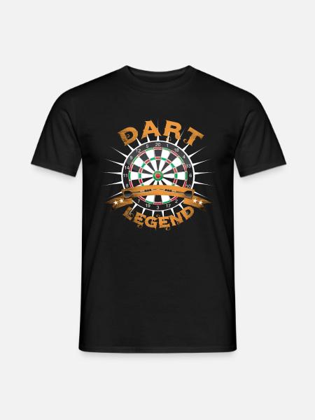 Dart board with darts - Men's T-Shirt - black