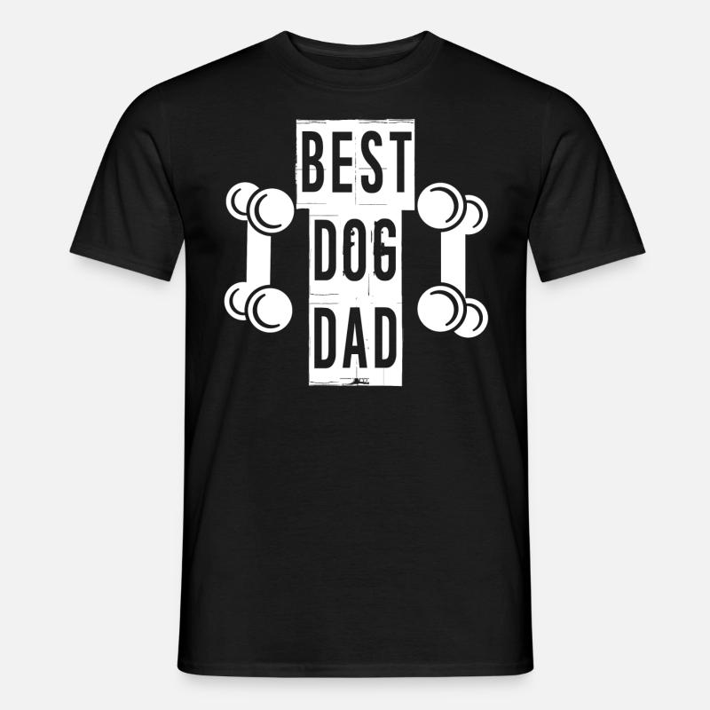 BEST DOG DAD - Männer T-Shirt - Schwarz