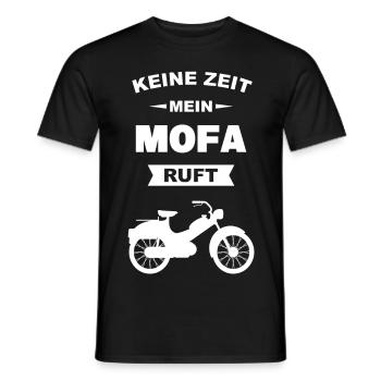 Mofa Moped Mofafahrer Mopedfahrer Mopeds Mokick - Männer T-Shirt - Schwarz - Vorne - AI Model Male 178 light (178cm)