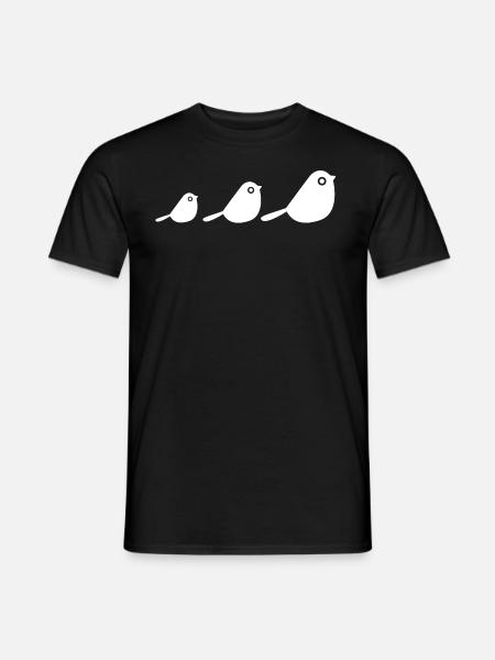 Des oiseaux - T-shirt homme - noir