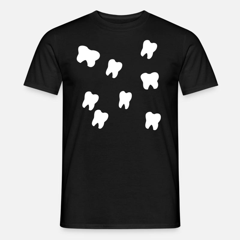 Zähne - Männer T-Shirt - Schwarz