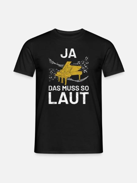 Klavier Pianist Klavierspieler Sprüche Geschenk - Männer T-Shirt - Schwarz