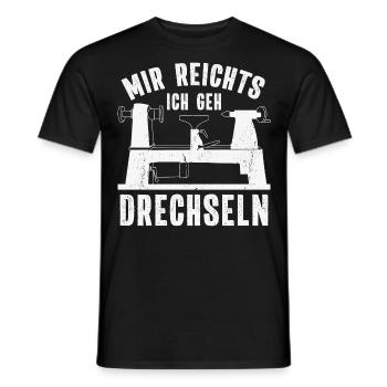 Woodturning Woodworking Woodturner Wood - Men's T-Shirt - black - Front - AI Model Male 178 light (178cm)