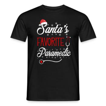 EMT paramedic paramedic - Men's T-Shirt - black - Front - AI Model Male 178 light (178cm)