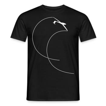 Glider Pilot Looping Glider Gliding - T-shirt homme - noir - Devant - AI Model Male 178 light (178cm)