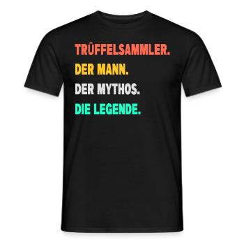 Trüffel suchen Trüffelsammler Trüffelhund Trüffel - Männer T-Shirt - Schwarz - Vorne - AI Model Male 178 light (178cm)