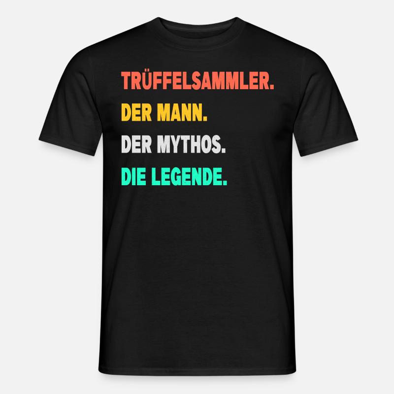 Trüffel suchen Trüffelsammler Trüffelhund Trüffel - Männer T-Shirt - Schwarz