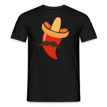 Mexikanische Peperoni Design - Männer T-Shirt - Schwarz - Vorne - AI Model Male 178 light (178cm)