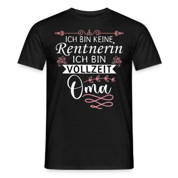 Rentnerin Rente Pension Oma - Männer T-Shirt - Schwarz - Vorne - AI Model Male 178 light (178cm)