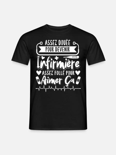 Infirmiere Humour Cadeau - T-shirt homme - noir