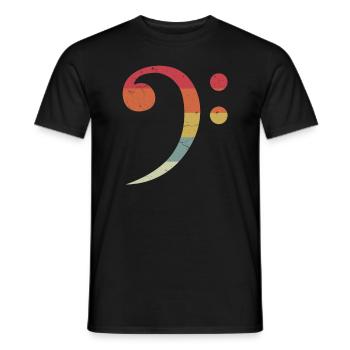 Bass Bass Bass Guitare Bassist Bassist Bande - T-shirt homme - noir - Devant - AI Model Male 178 light (178cm)