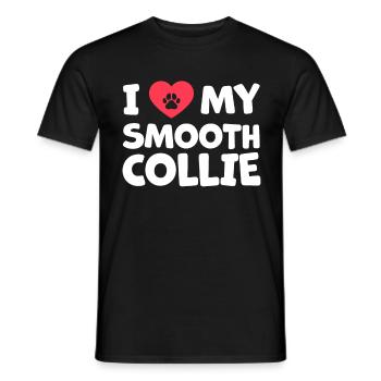 I love my Kurzhaarcollie Familienhund Geschenk - Männer T-Shirt - Schwarz - Vorne - AI Model Male 178 light (178cm)