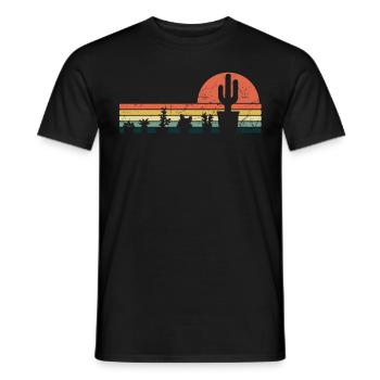 Vintage Pflanzen - Männer T-Shirt - Schwarz - Vorne - AI Model Male 178 light (178cm)