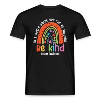 Autismus Bewusstsein - Männer T-Shirt - Schwarz - Vorne - AI Model Male 178 light (178cm)