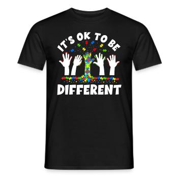 Autismus Bewusstsein - Männer T-Shirt - Schwarz - Vorne - AI Model Male 178 light (178cm)