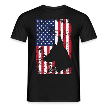 Dog Soldier National Hero Proud Patriotic - Men's T-Shirt - black - Front - AI Model Male 178 light (178cm)